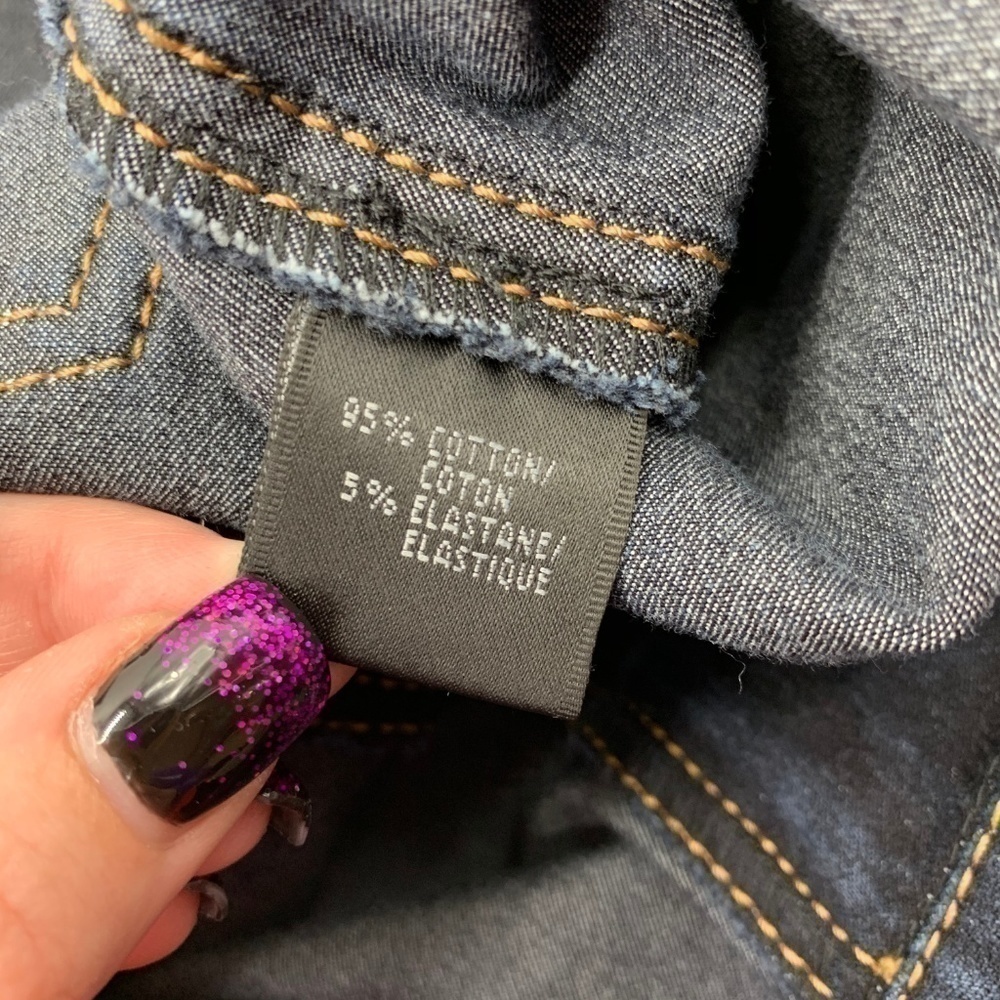 Lafayette 148 New York Dark Wash Skinny Jeans - Picture 4 of 5